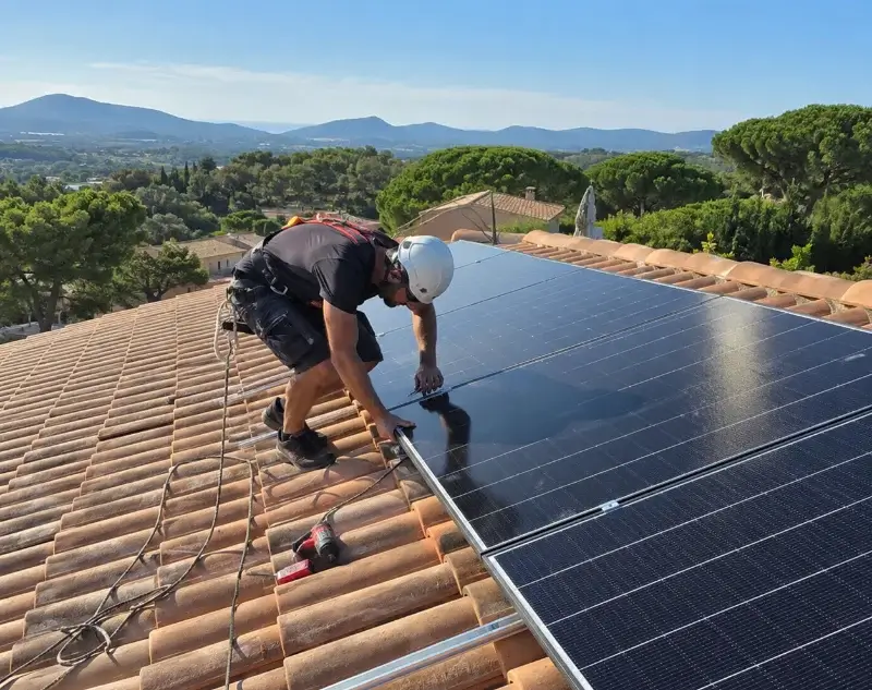 Installateur panneaux solaires Villefranque — pose photovoltaïque sur toiture